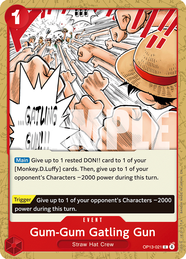 Gum-Gum Gatling Gun (ST-31 reprint)