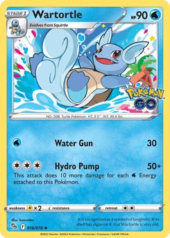 Wartortle – Uncommon – Pokémon GO
