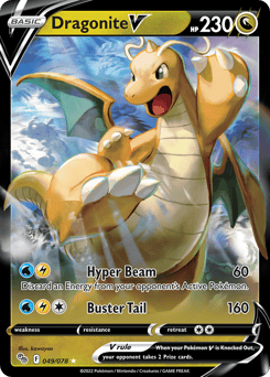 Dragonite V – Rare Holo V