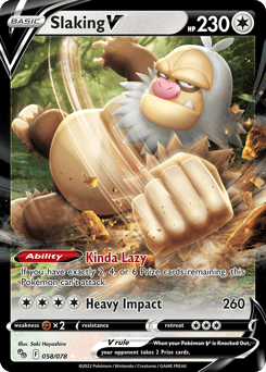 Slaking V – Rare Holo V
