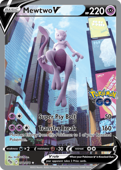 Mewtwo V – Rare Ultra – Pokémon GO