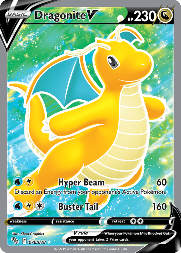 Dragonite V – Rare Ultra – Pokémon GO