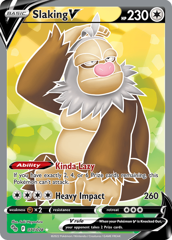 Slaking V – Rare Ultra – Pokémon GO