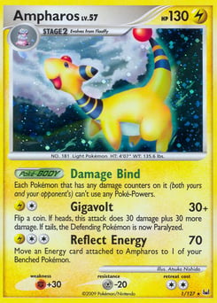Ampharos – Rare Holo – Platinum