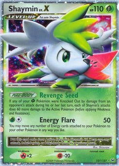 Shaymin LV.X – Rare Holo LV.X – Platinum