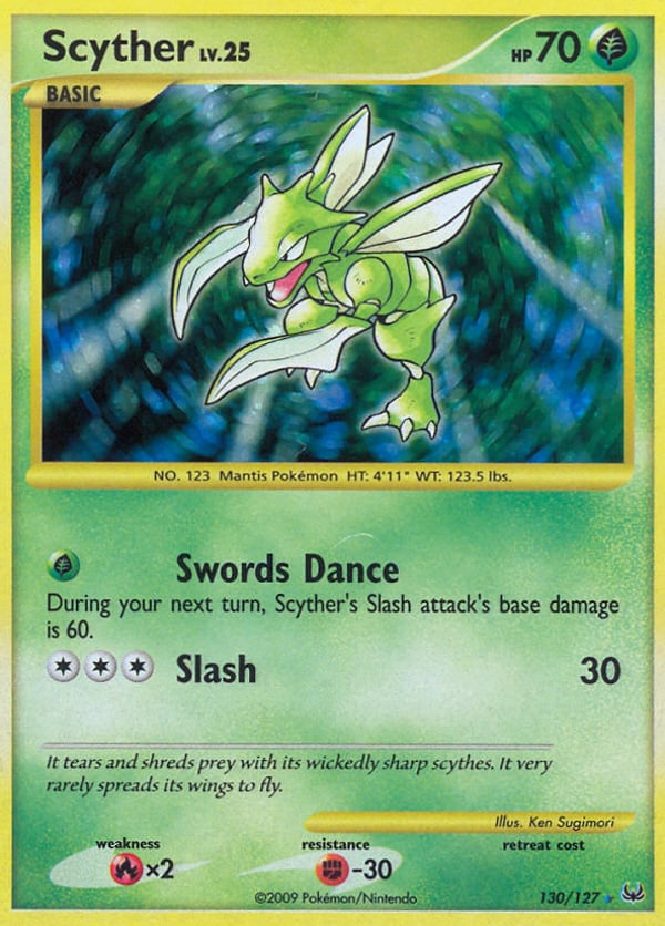 Scyther – Rare Secret – Platinum