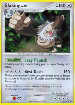 Slaking – Rare Holo – Platinum