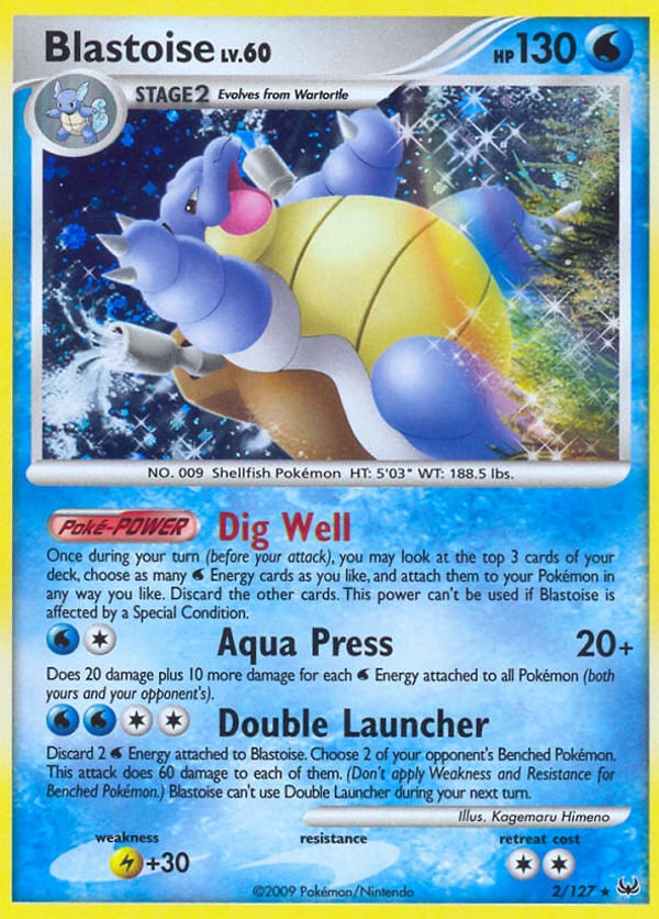 Blastoise – Rare Holo – Platinum