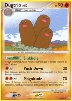 Dugtrio – Rare – Platinum