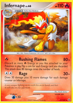 Infernape – Rare – Platinum