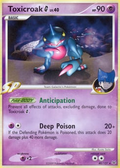 Toxicroak G – Rare – Platinum