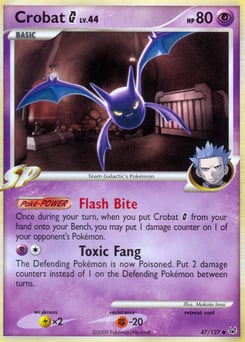 Crobat G – Uncommon – Platinum