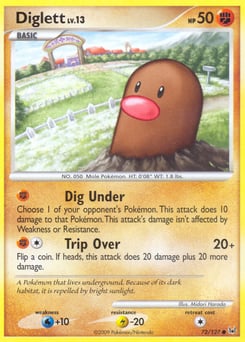Diglett – Common – Platinum