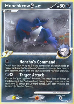 Honchkrow G – Common – Platinum