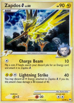 Zapdos G – Rare Holo – Arceus