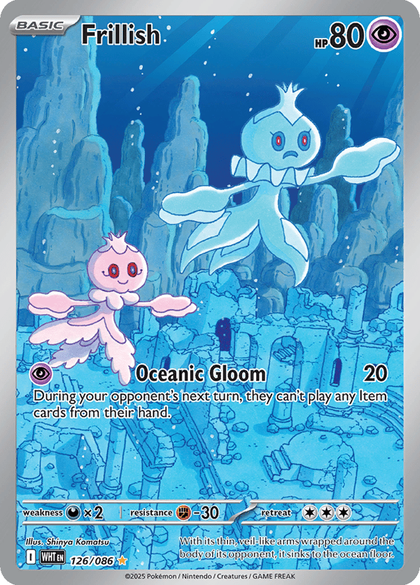 Frillish – Illustration Rare – White Flare