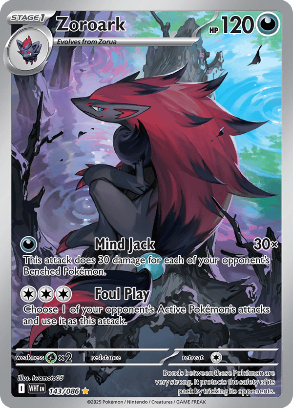 Zoroark – Illustration Rare – White Flare