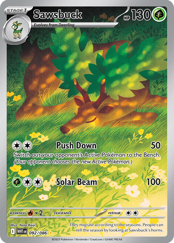 Sawsbuck – Illustration Rare – White Flare