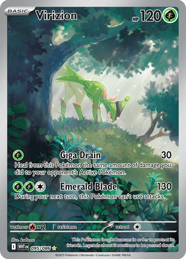 Virizion – Illustration Rare – White Flare