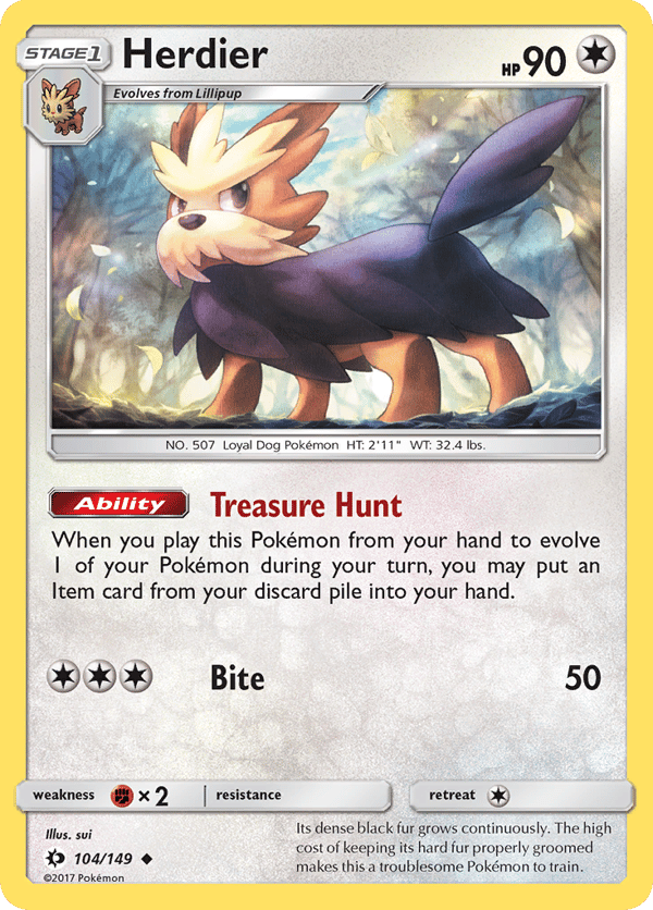 Herdier – Uncommon – Sun & Moon