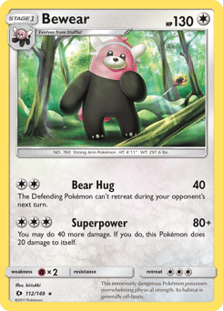 Bewear – Rare – Sun & Moon