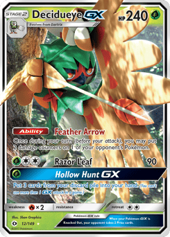 Decidueye-GX – Rare Holo GX – Sun & Moon