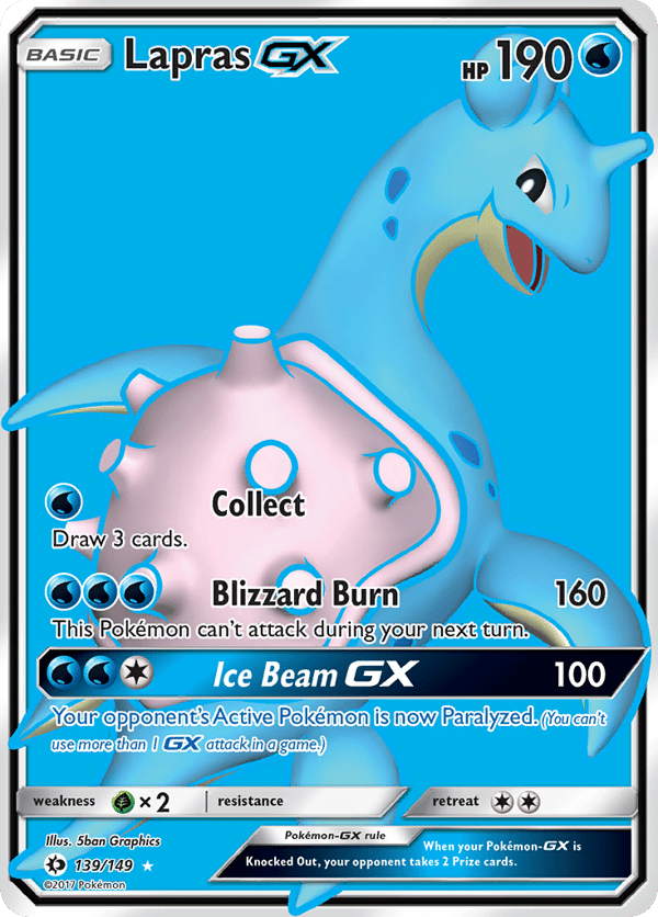 Lapras-GX – Rare Ultra – Sun & Moon