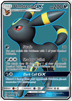 Umbreon-GX – Rare Ultra – Sun & Moon