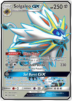 Solgaleo-GX – Rare Ultra – Sun & Moon