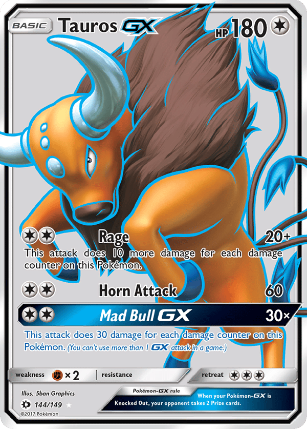 Tauros-GX – Rare Ultra – Sun & Moon