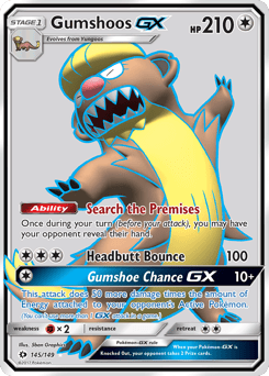 Gumshoos-GX – Rare Ultra – Sun & Moon