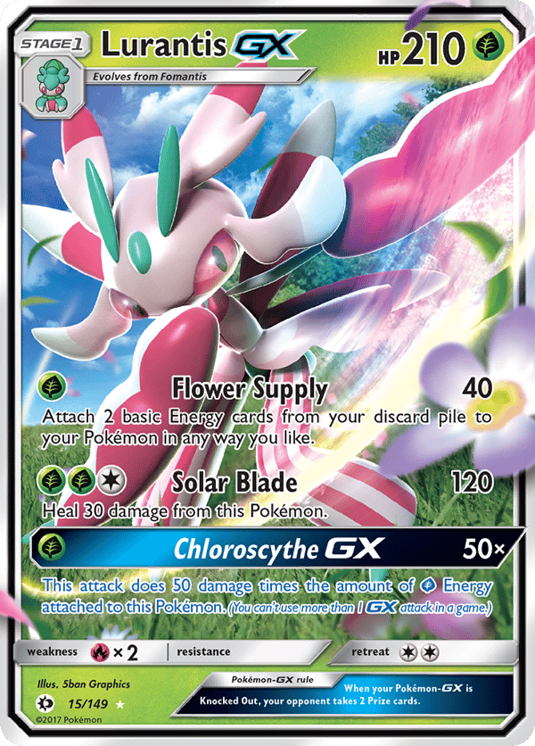 Lurantis-GX – Rare Holo GX – Sun & Moon