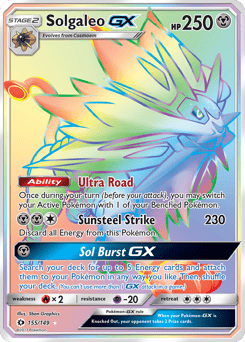 Solgaleo-GX – Rare Rainbow – Sun & Moon