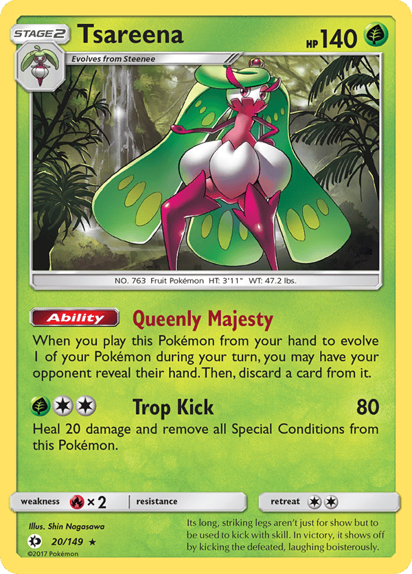 Tsareena – Rare Holo – Sun & Moon