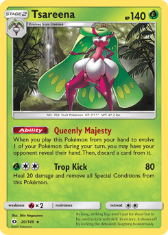 Tsareena – Rare Holo – Sun & Moon