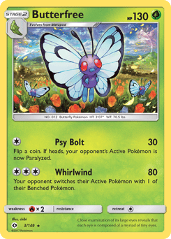 Butterfree – Rare – Sun & Moon