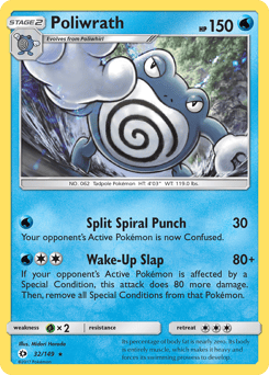 Poliwrath – Rare Holo – Sun & Moon