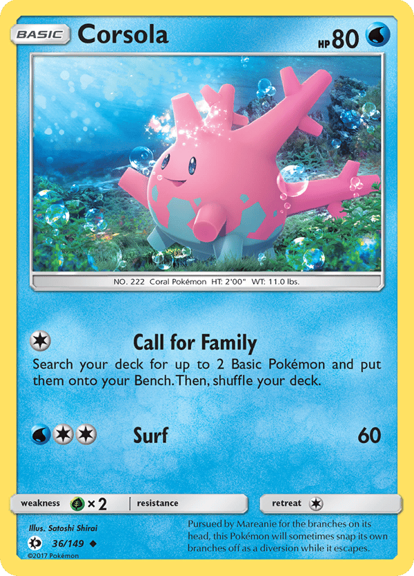 Corsola – Uncommon – Sun & Moon