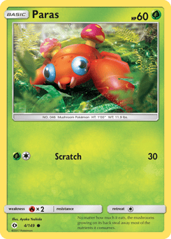 Paras – Common – Sun & Moon