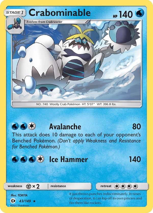 Crabominable – Rare – Sun & Moon