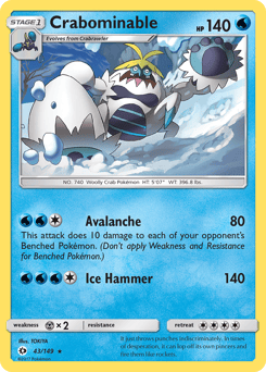 Crabominable – Rare – Sun & Moon