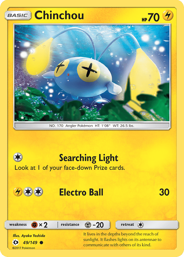 Chinchou – Common – Sun & Moon