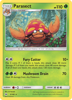 Parasect – Rare – Sun & Moon