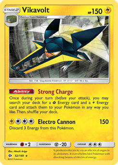 Vikavolt – Rare Holo – Sun & Moon