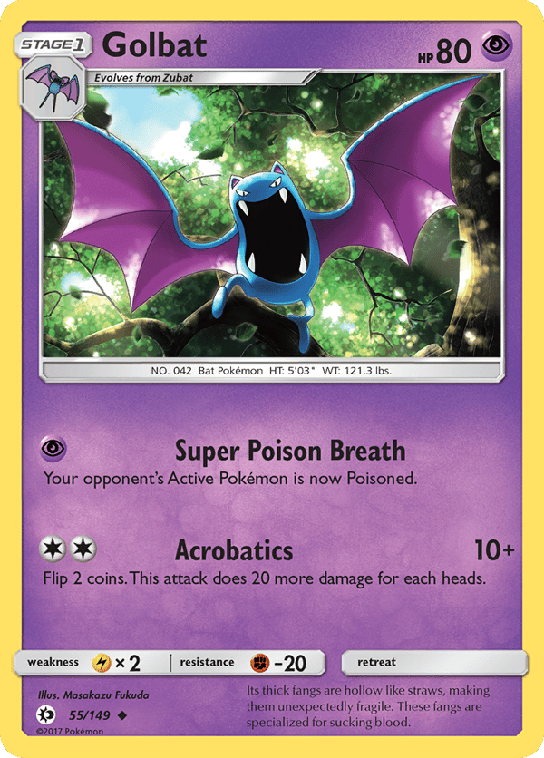 Golbat – Uncommon – Sun & Moon