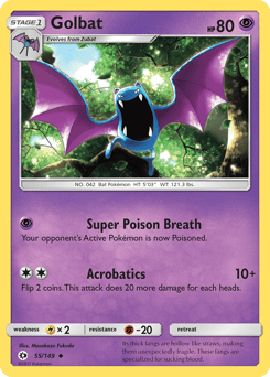 Golbat – Uncommon – Sun & Moon