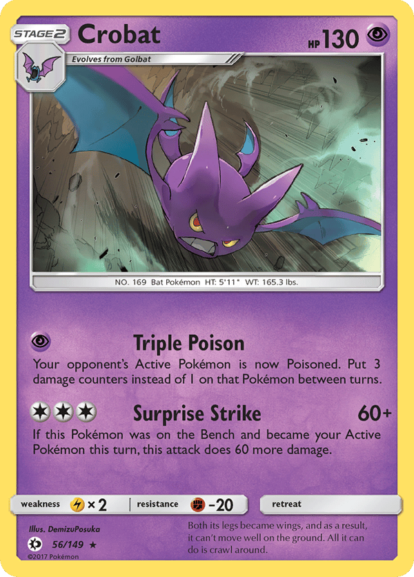 Crobat – Rare Holo – Sun & Moon