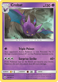Crobat – Rare Holo – Sun & Moon