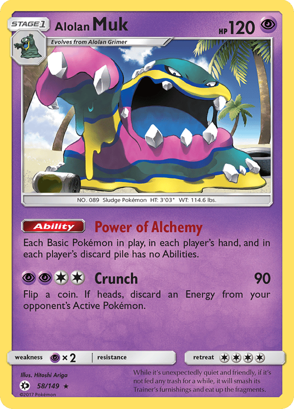 Alolan Muk – Rare Holo – Sun & Moon