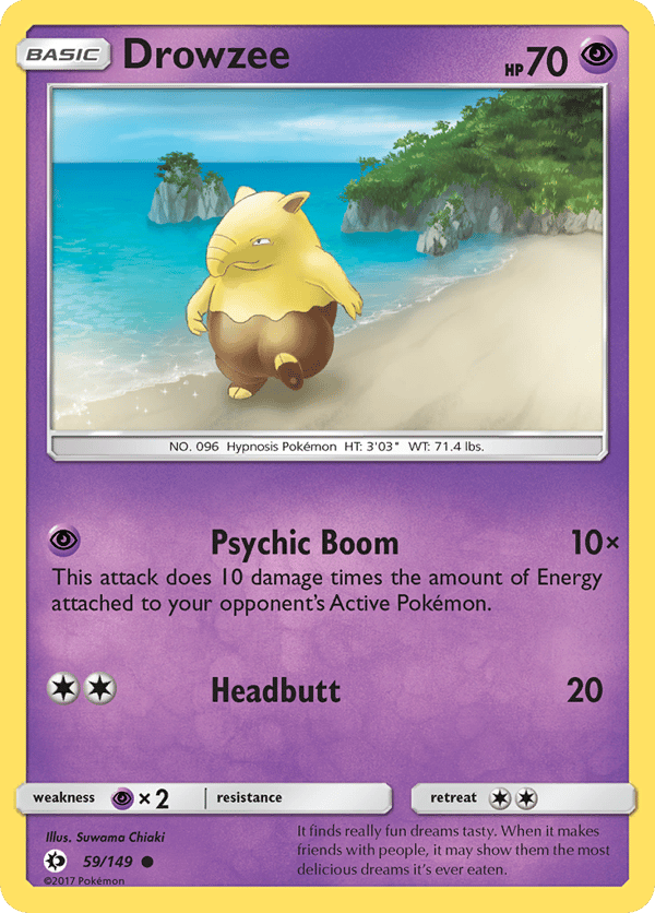 Drowzee – Common – Sun & Moon
